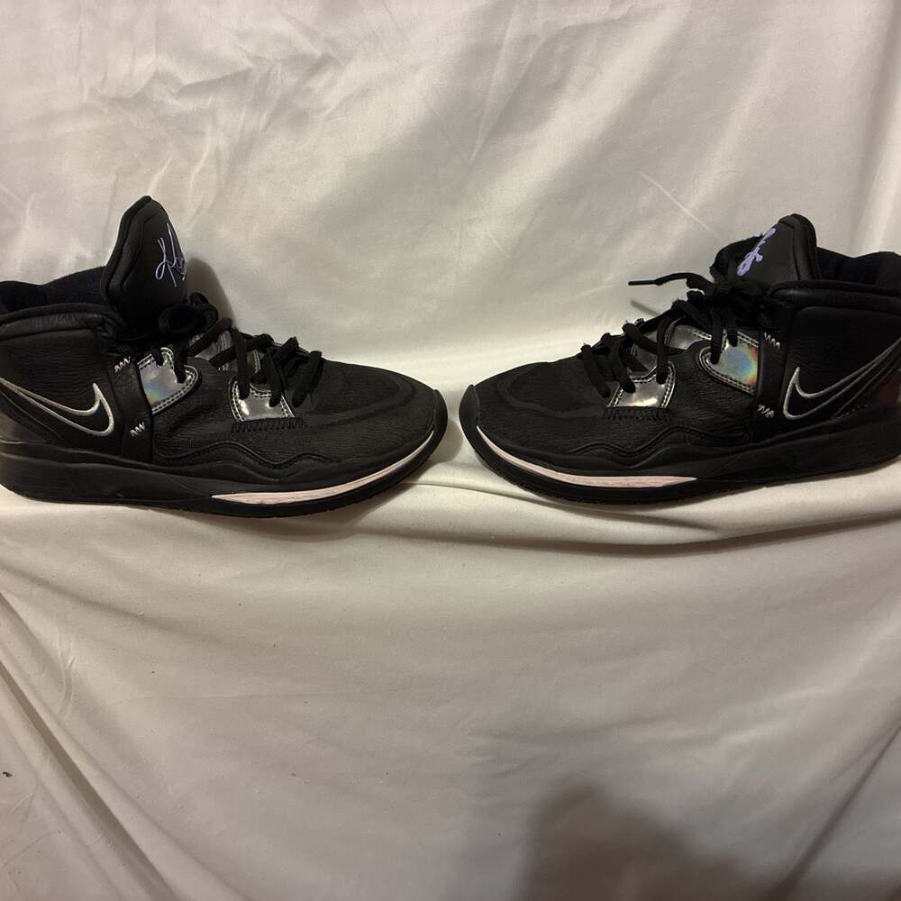 Nike Kyrie Infinity Black Metallic Silver Basketball Shoes